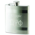 8 Oz. 2-Tone Stainless Steel Rimless Flask